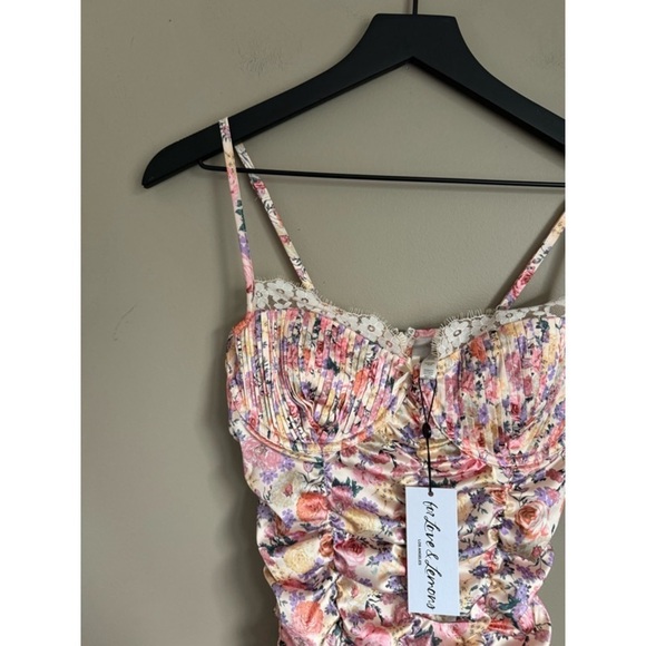 NEW FOR LOVE & LEMONS X VICTORIA’S SECRET Gardenia Corset Mini Dress - Picture 3 of 3